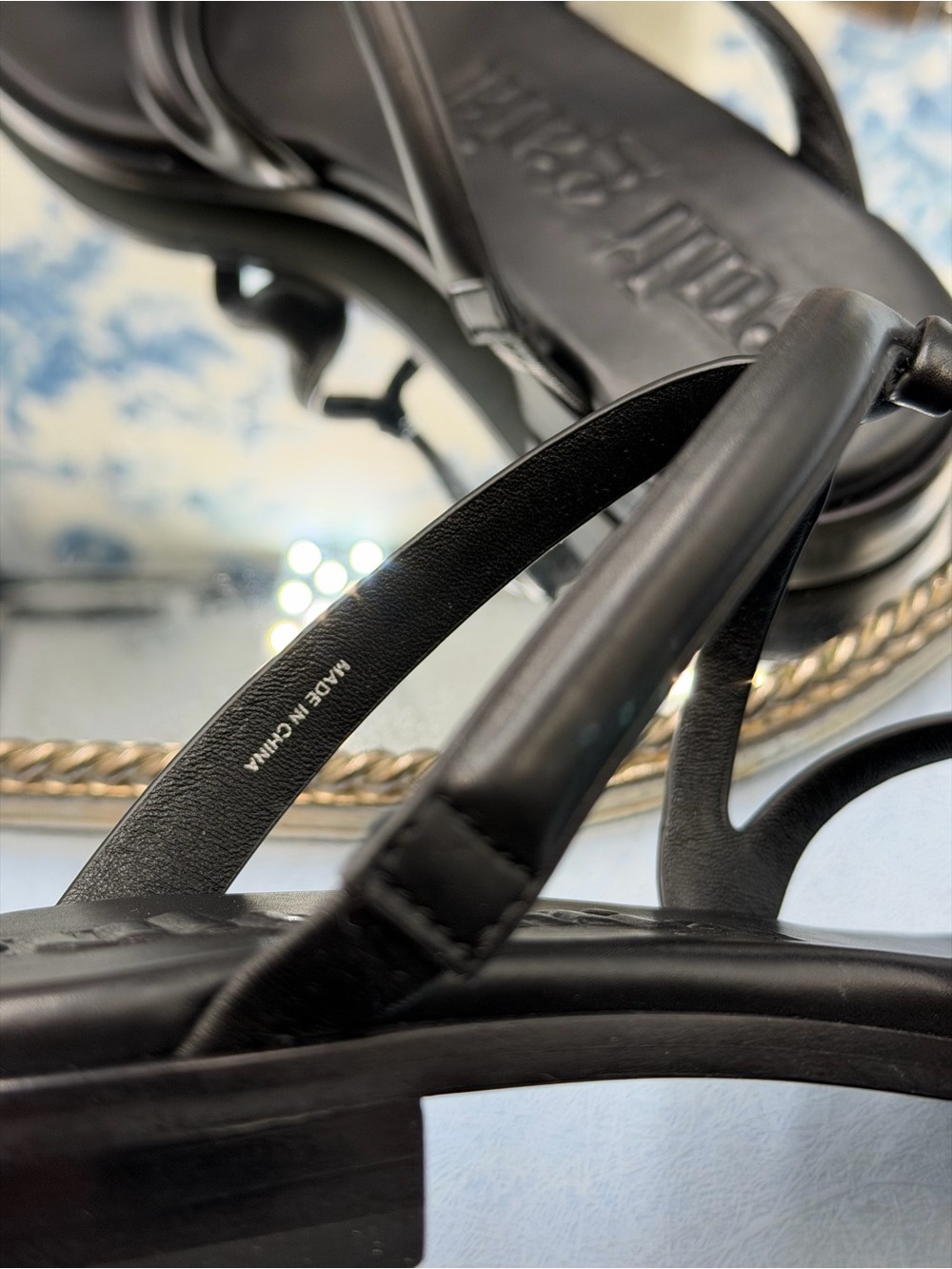 🆕 CULT GAIA 🧿 NWOB Estee Flat Leather Sandal, Black - Sz 37 US 7 - Picture 10 of 13